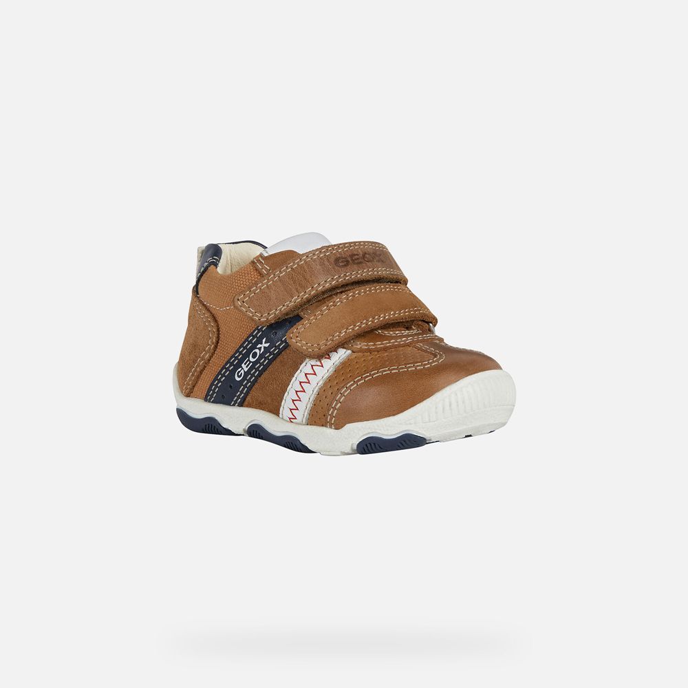 Tenis Geox Bebe Marrom - New Balu Boy - SFCOP8254